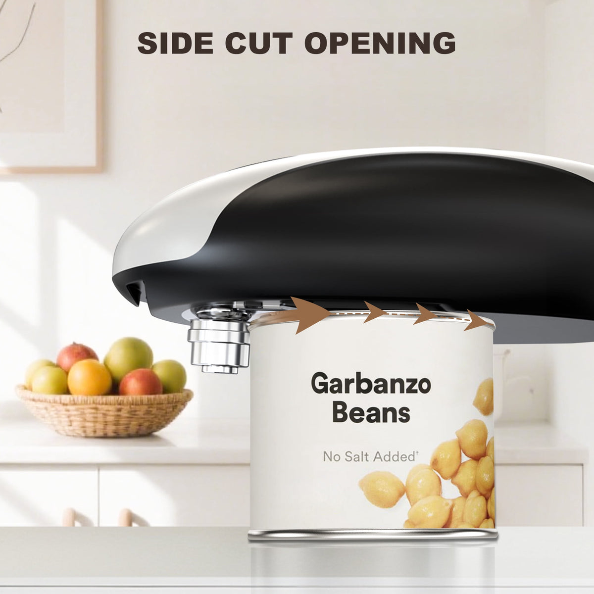 Garly Kitchen One-Touch Automatic Electric Can Opener, USB-C Rechargeable Smooth-Edge Hands-Free