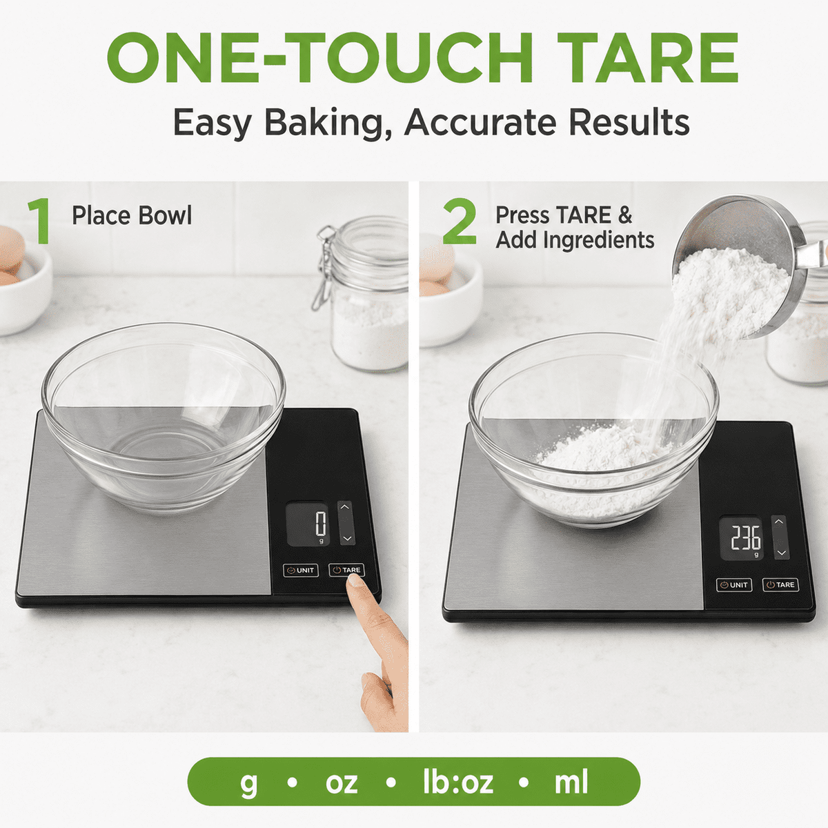Garly Kitchen 11lb Smart Kitchen Scale - Nutritional Calculator, 23 Nutrients Tracking App