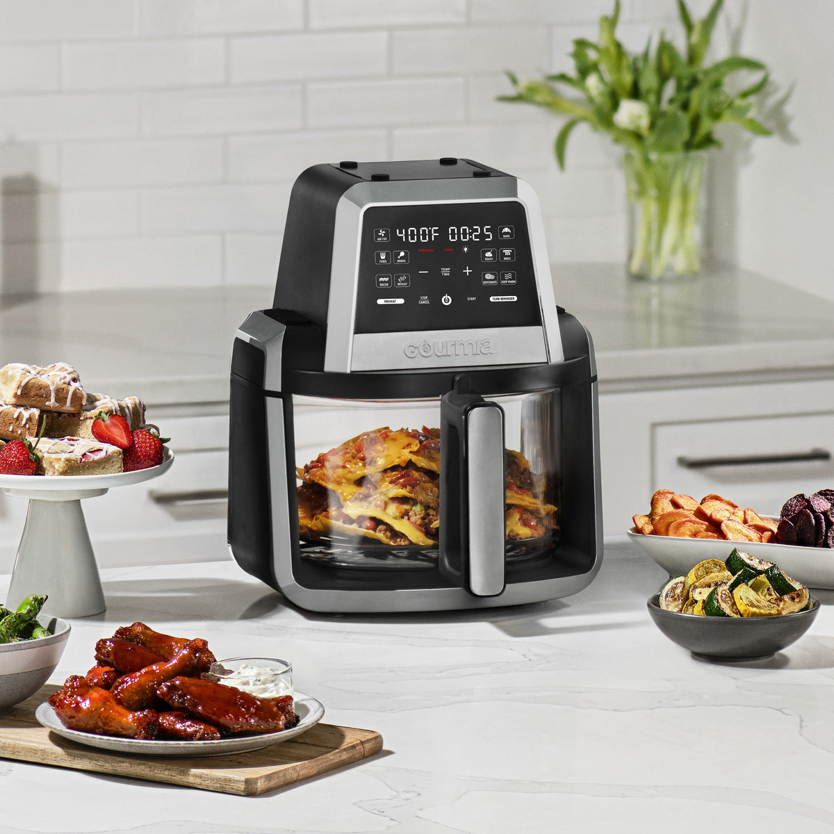 Garly Kitchen 7-Qt Foldable Digital Air Fryer with Presets