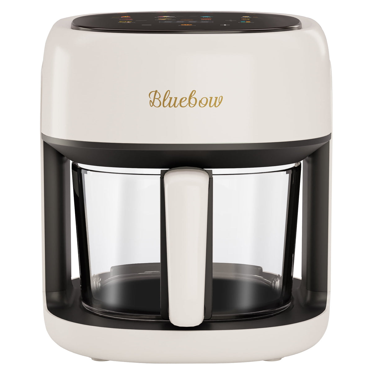 Garly Kitchen 5-Qt Air Fryer with 360° Viewing Glass Pot, 8-in-1 Digital Touchscreen