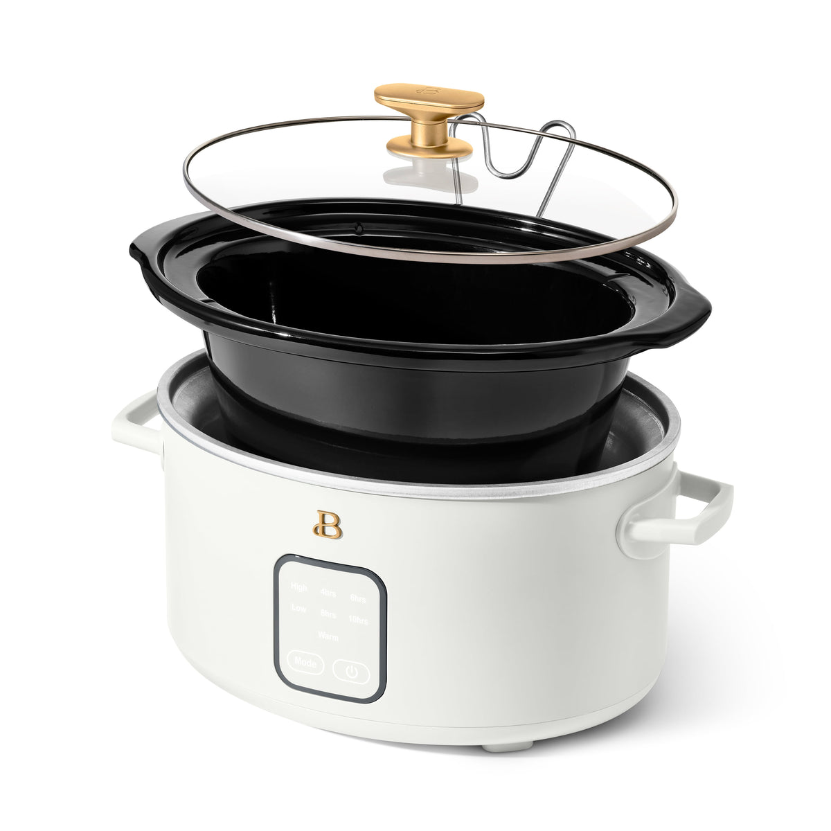 Garly Kitchen 4-Qt Slow Cooker with Touch-Activated Display