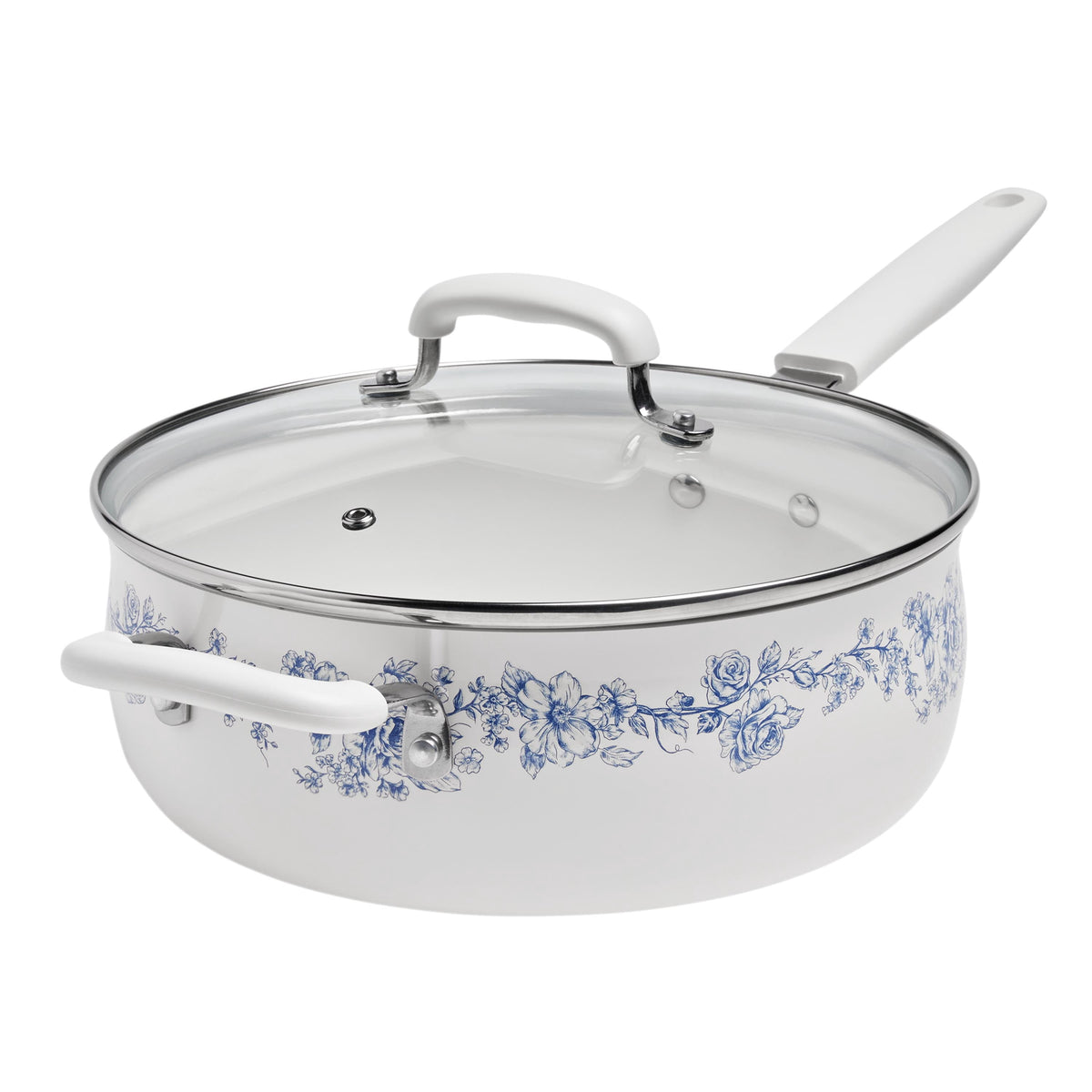 Garly Kitchen 12-Piece Classic Aluminum Cookware Set, Ceramic Nonstick