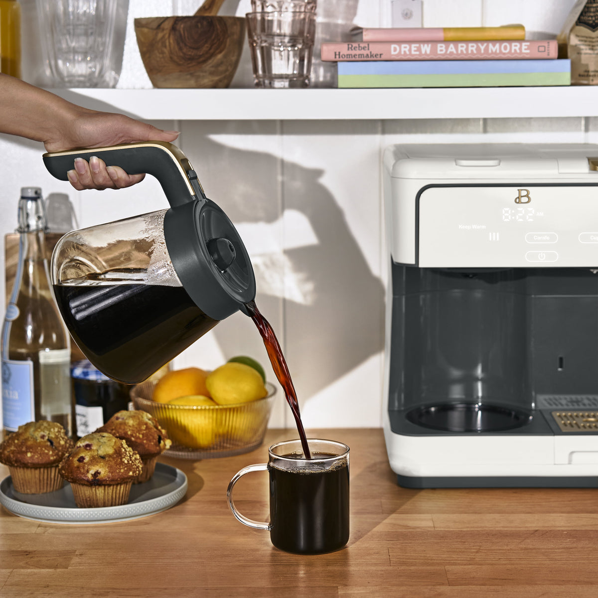 Garly Kitchen Multi-Brew 12-Cup Programmable Drip & Single-Serve Coffee Maker