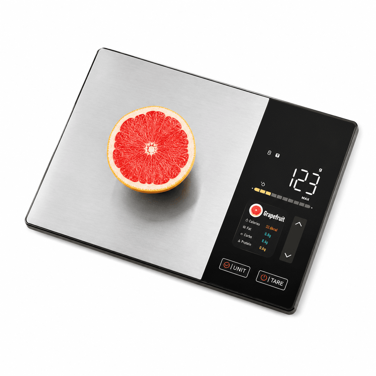 Garly Kitchen 11lb Smart Kitchen Scale - Nutritional Calculator, 23 Nutrients Tracking App